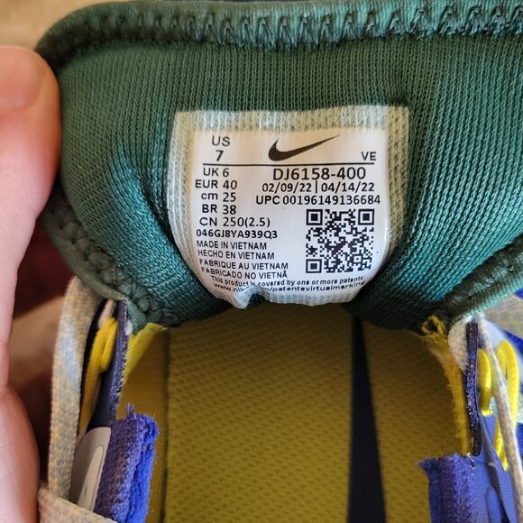 Size 7 - Mens Nike React Pegasus Trail 4 Blue - Only Worn Once! - Picture 3 of 8